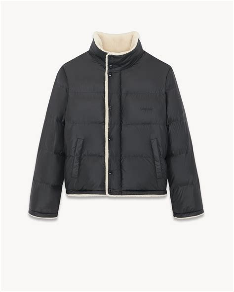 Saint Laurent Down Puffer Jacket in Nylon 